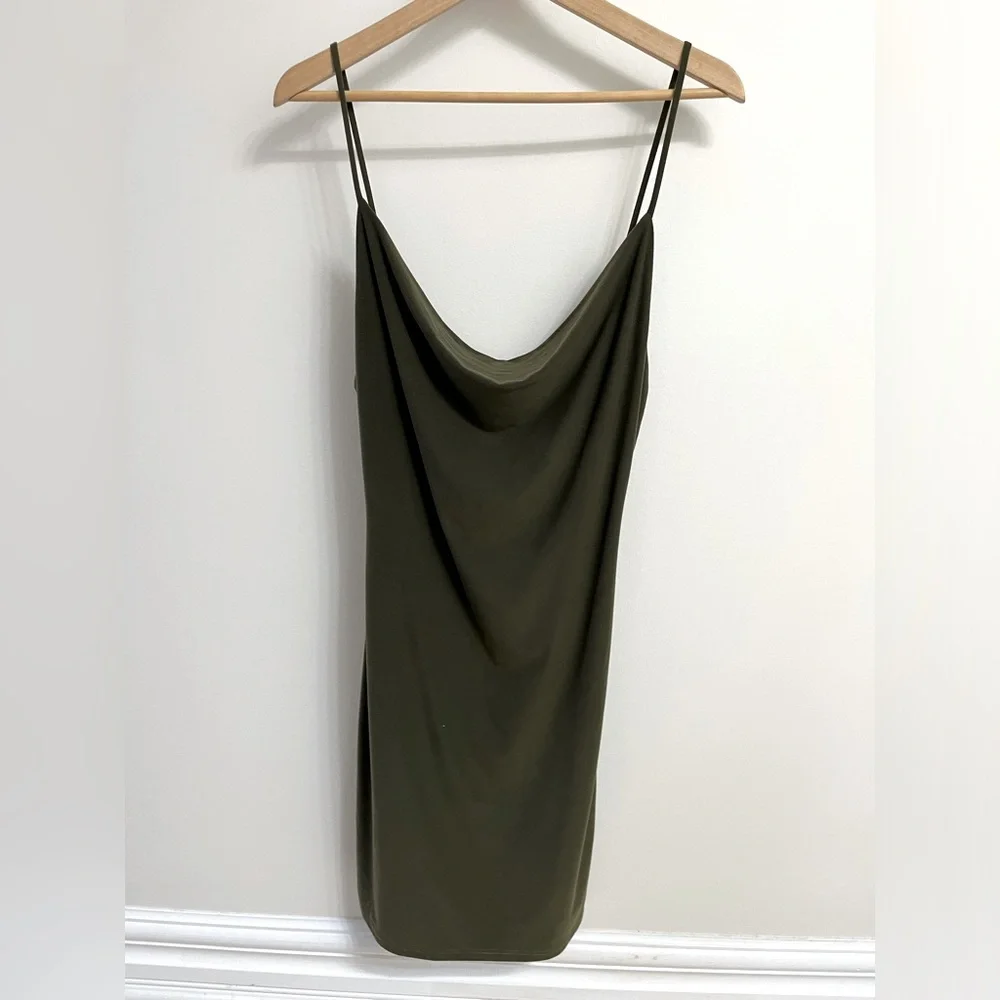 Blue Blush Green Dress - Picture 1 of 4